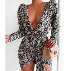 House of cb leopard print dress